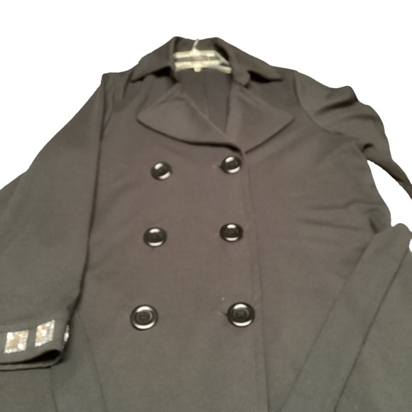 Sandra & Andre ladies black coat, size 1X - Picture 4 of 7